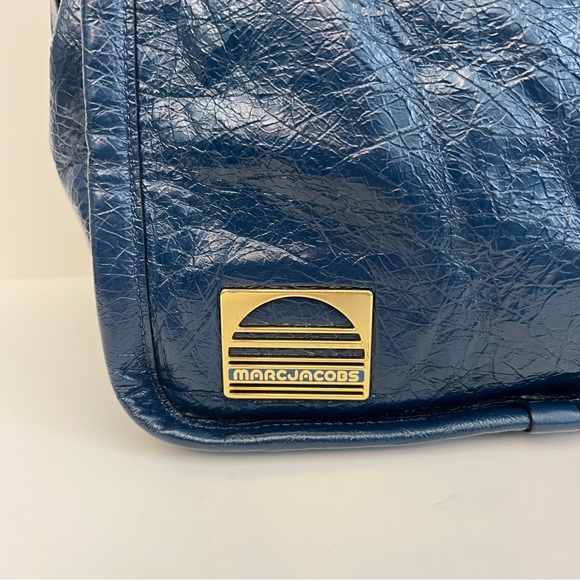 Marc Jacobs The Leather Tote Bag in Teal - Picture 3 of 9